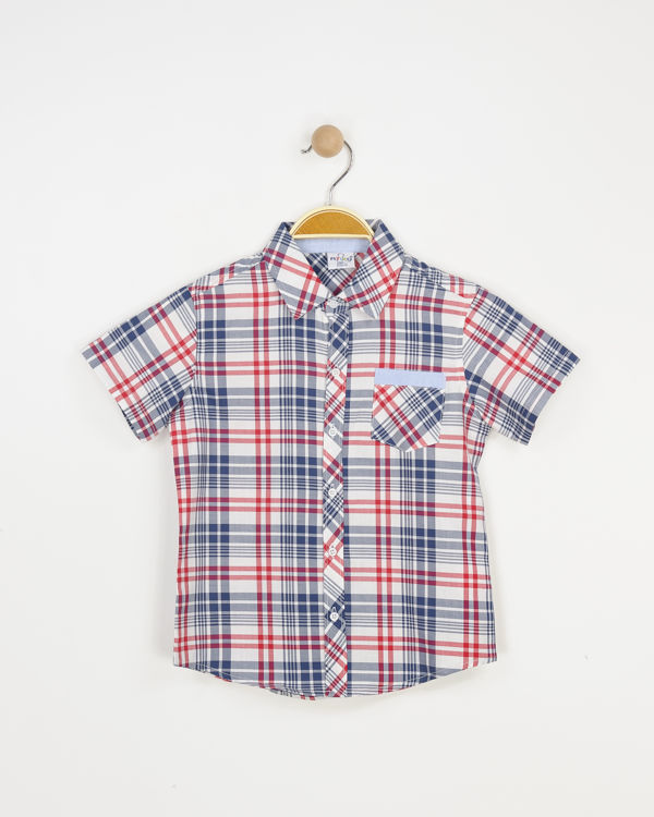 Picture of YF634 BOYS SMART CHECKED SHIRT